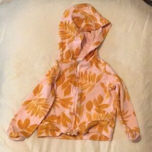 Kids Floral Hoodie - Pink and Orange